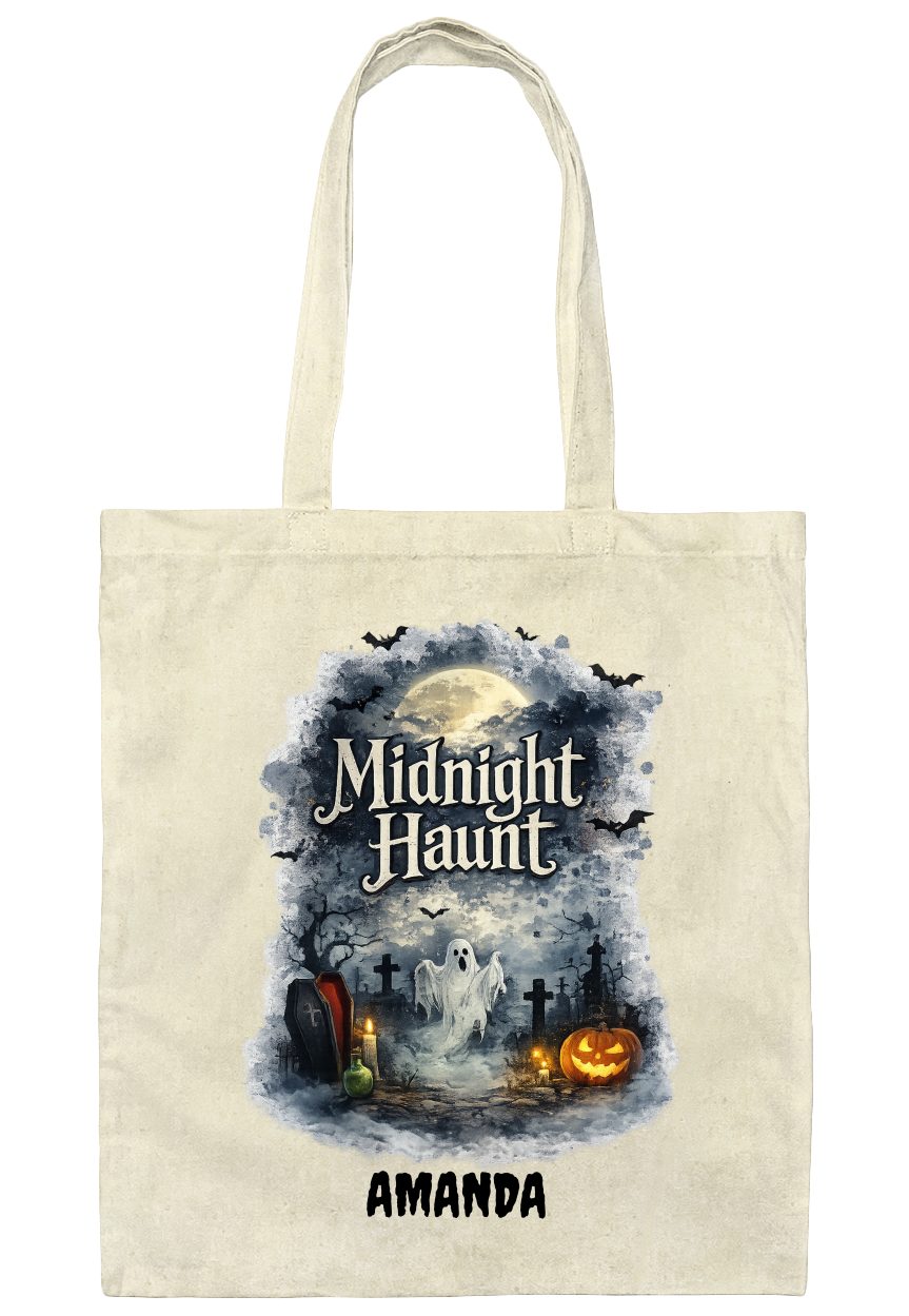 Personalized Halloween Trick-or-Treat Bag | Custom Name Tote Bag