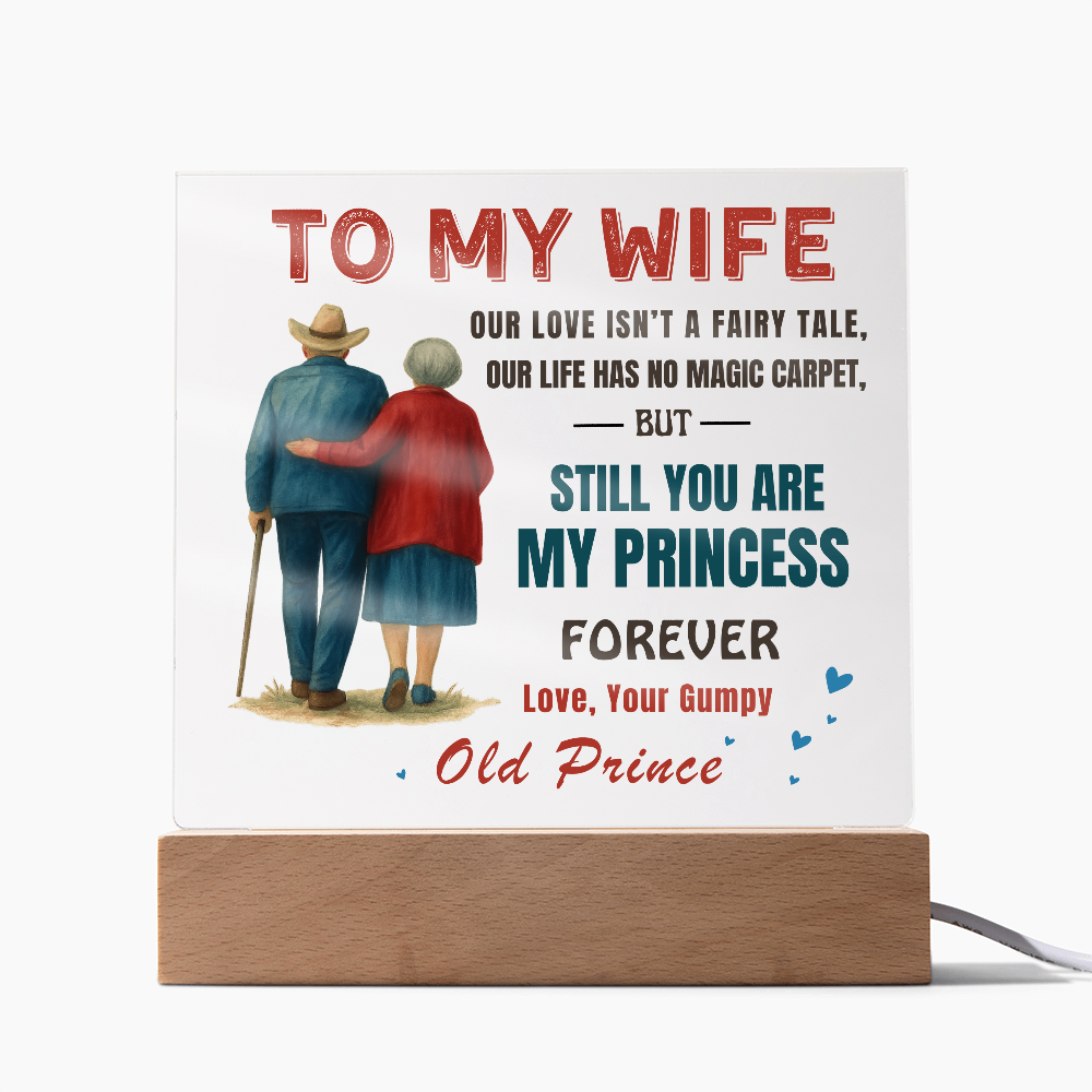 To My Wife "Forever Love" Square Acrylic Plaque