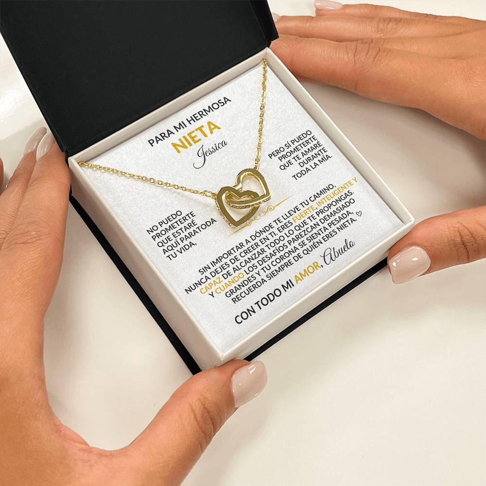Para Mi Hermosa Nieta - Collar De Graduación Personalizado, Regalo De Los Abuelos.