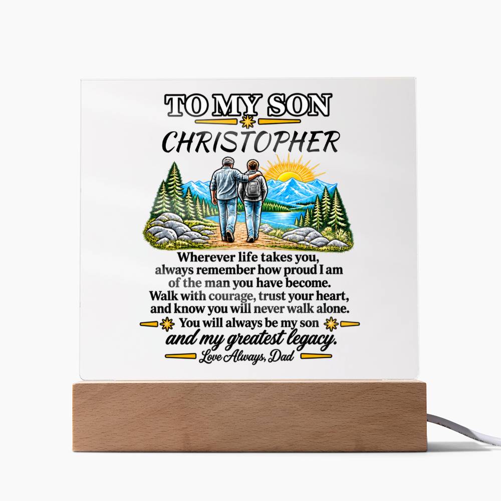 Greatest Legacy Gift from Dad |Acrylic Plaque