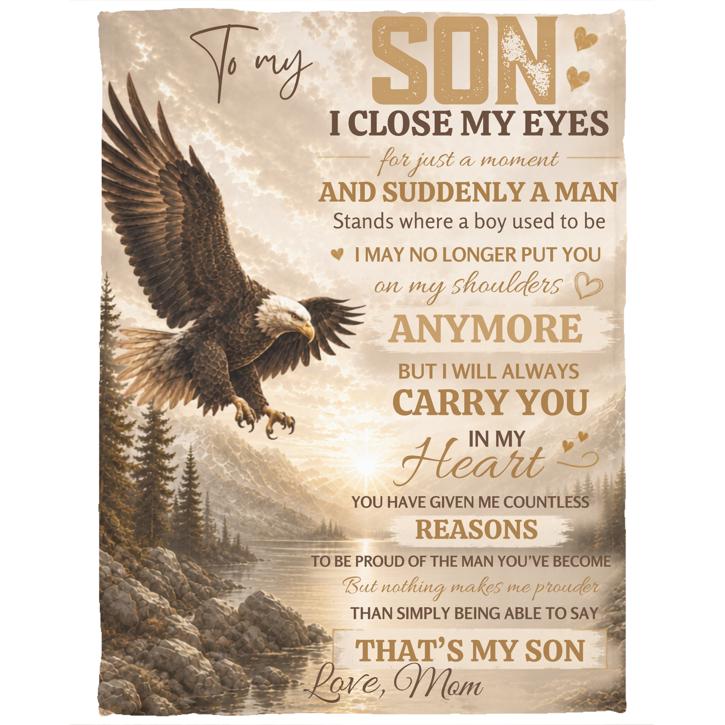 That's My Son Plush Fleece Blanket - 30x40