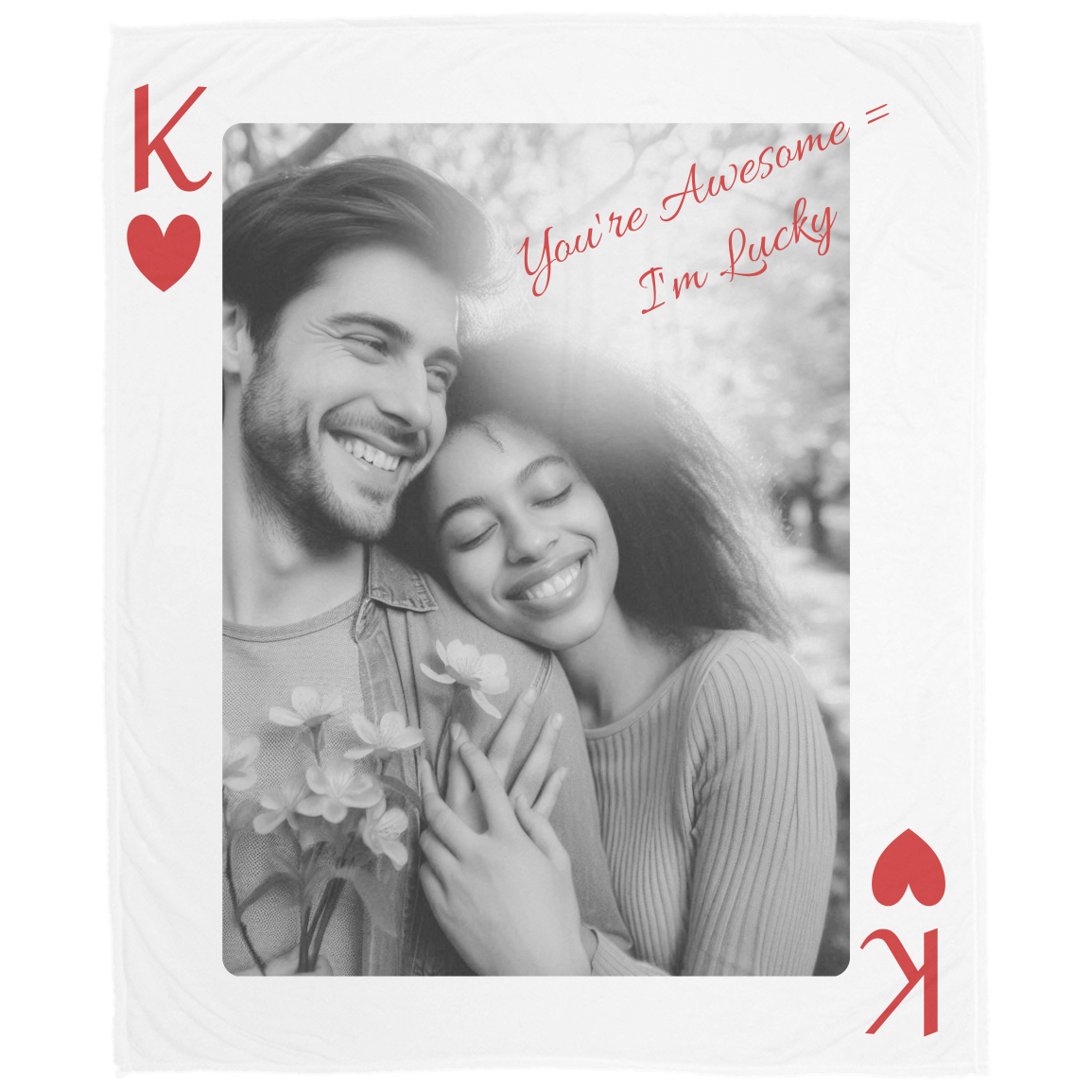 King & Queen Keepsakes|Plush Fleece Blanket