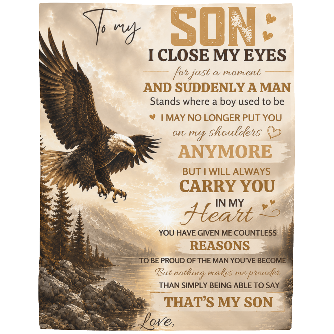That's My Son Plush Fleece Blanket - 30x40