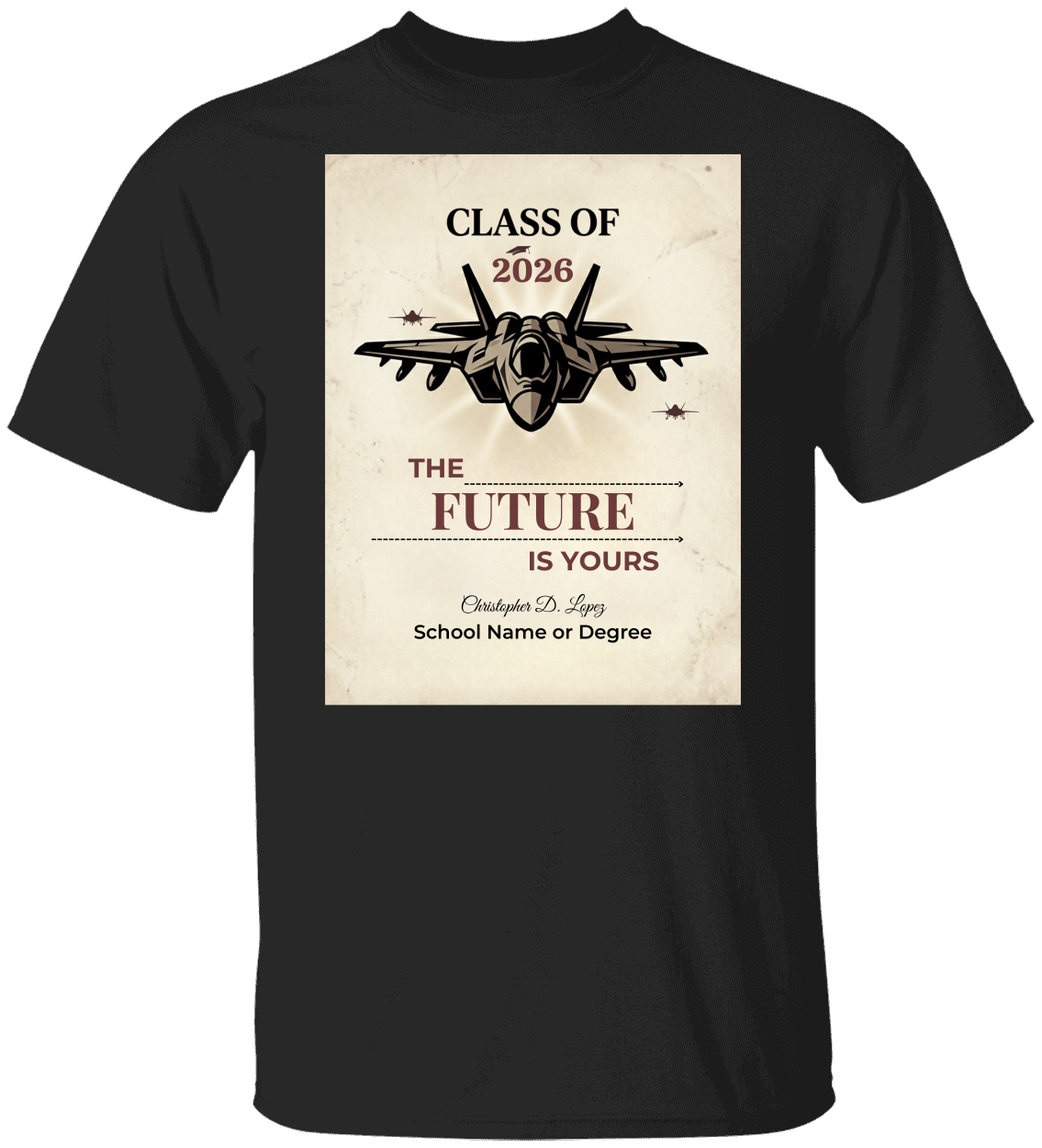 Class of 2026 Personalized Graduation Shirt, Custom Name Gift