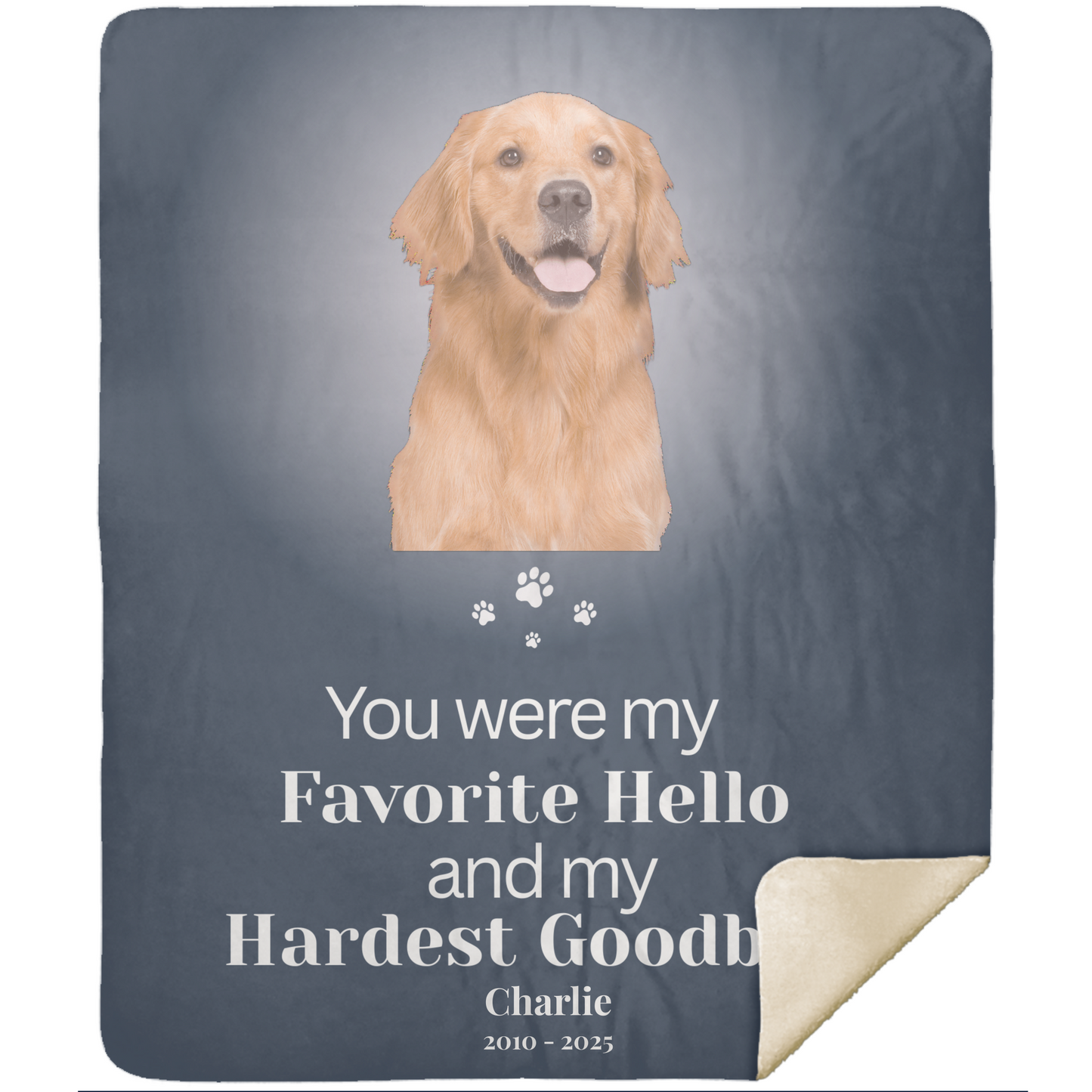 Personalized Pet Memorial Blanket - Hero Photo Blanket