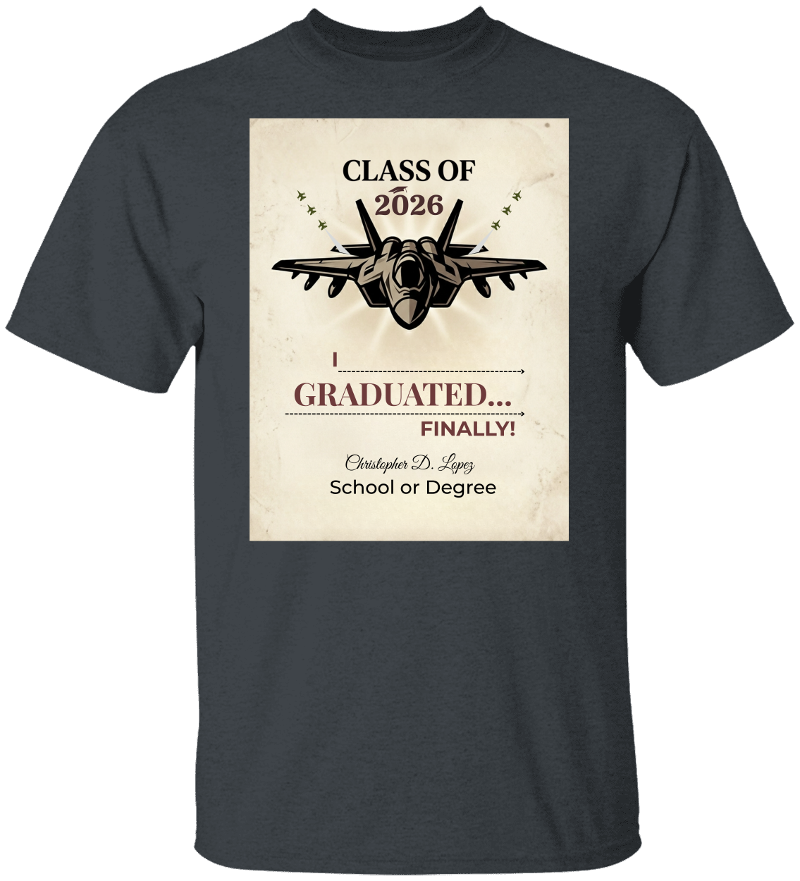Class of 2026 Personalized Graduation Shirt, Custom Name Gift