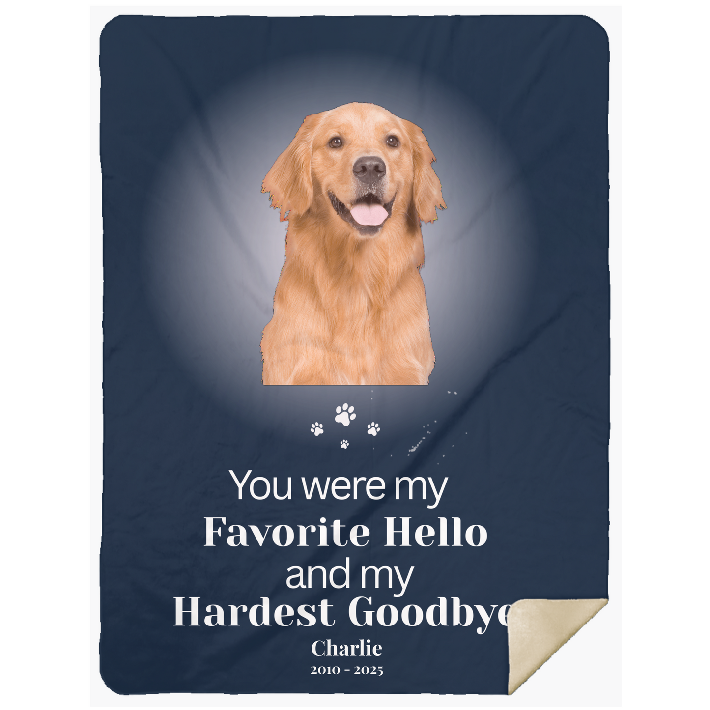Personalized Pet Memorial Blanket - Hero Photo Blanket