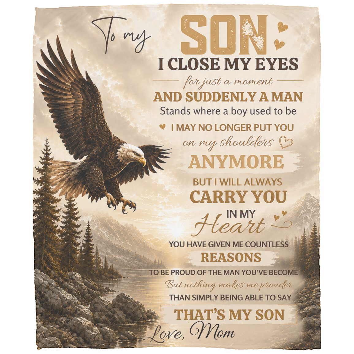 That's My Son Plush Fleece Blanket - 30x40