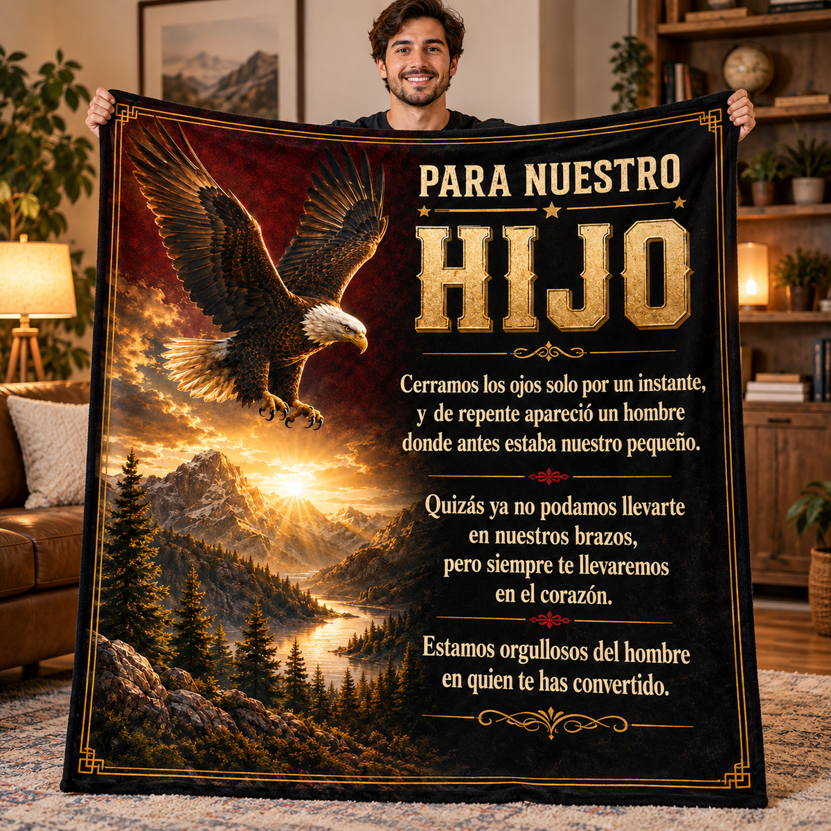 Manta Para Nuestro Hijo – Regalo de Mamá y Papá | Con o Sin Nombre