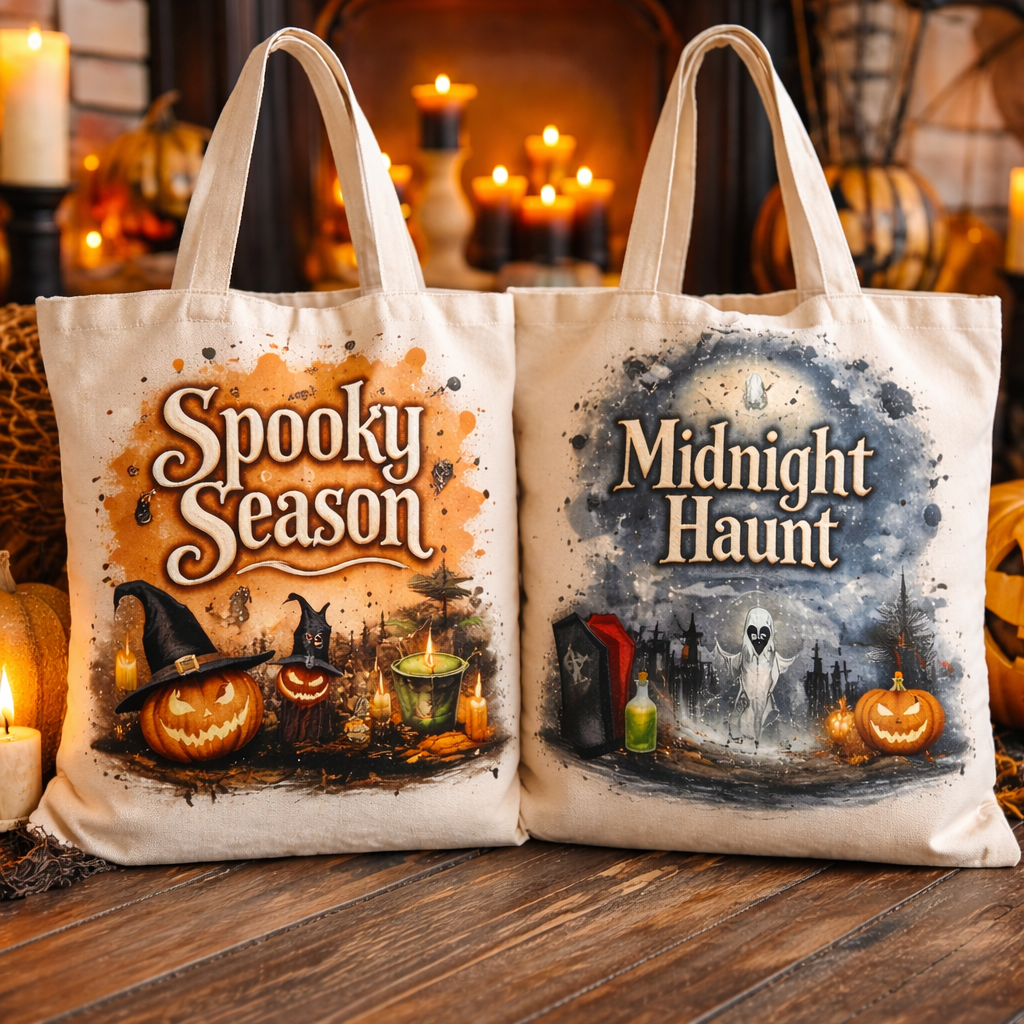 Personalized Halloween Trick-or-Treat Bag | Custom Name Tote Bag