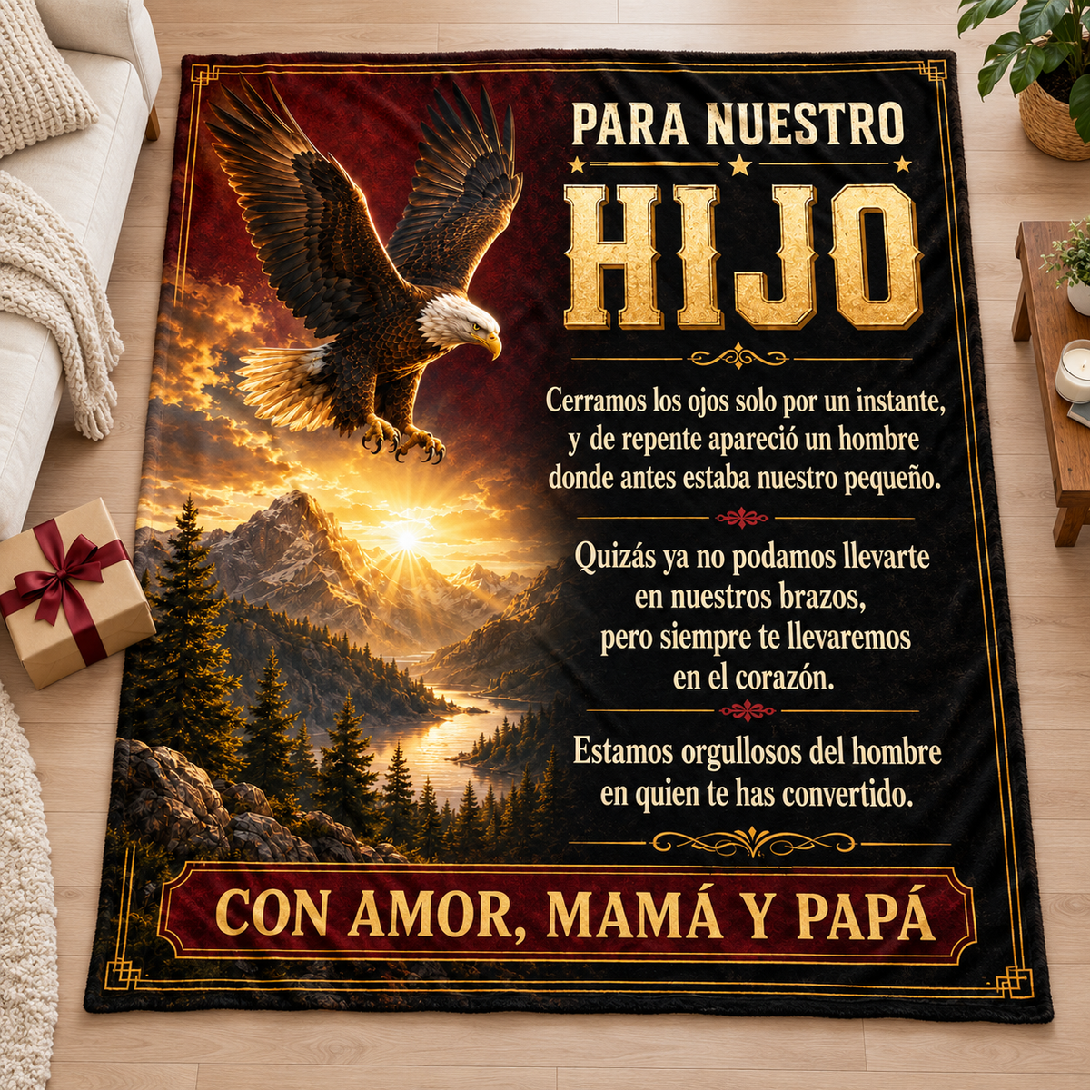 Manta Para Nuestro Hijo – Regalo de Mamá y Papá | Con o Sin Nombre
