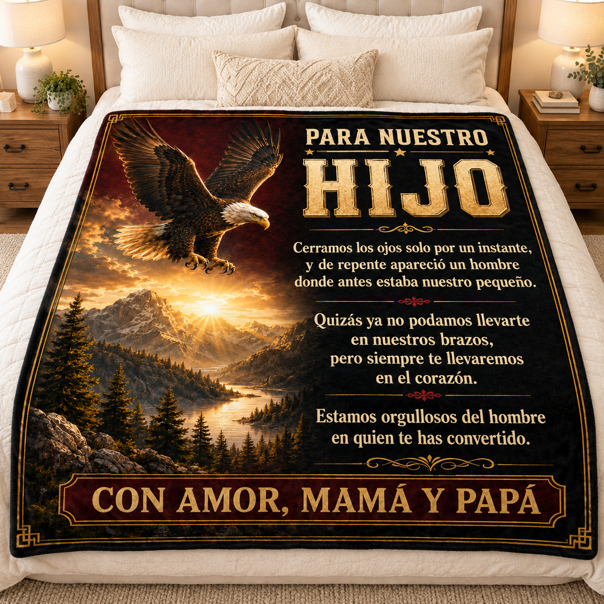 Manta Para Nuestro Hijo – Regalo de Mamá y Papá | Con o Sin Nombre