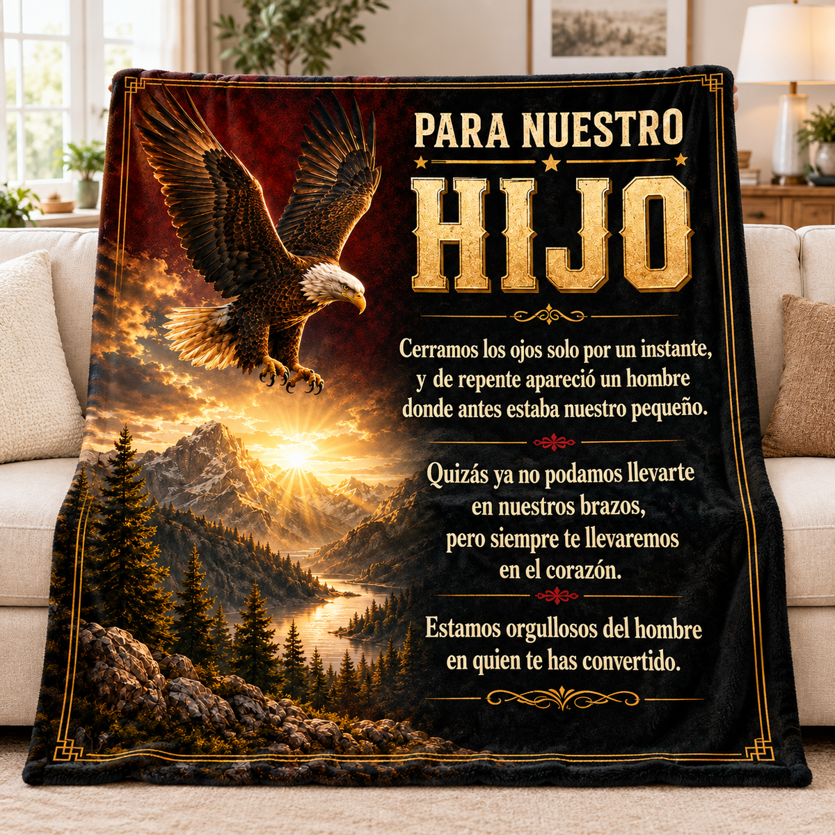 Manta Para Nuestro Hijo – Regalo de Mamá y Papá | Con o Sin Nombre