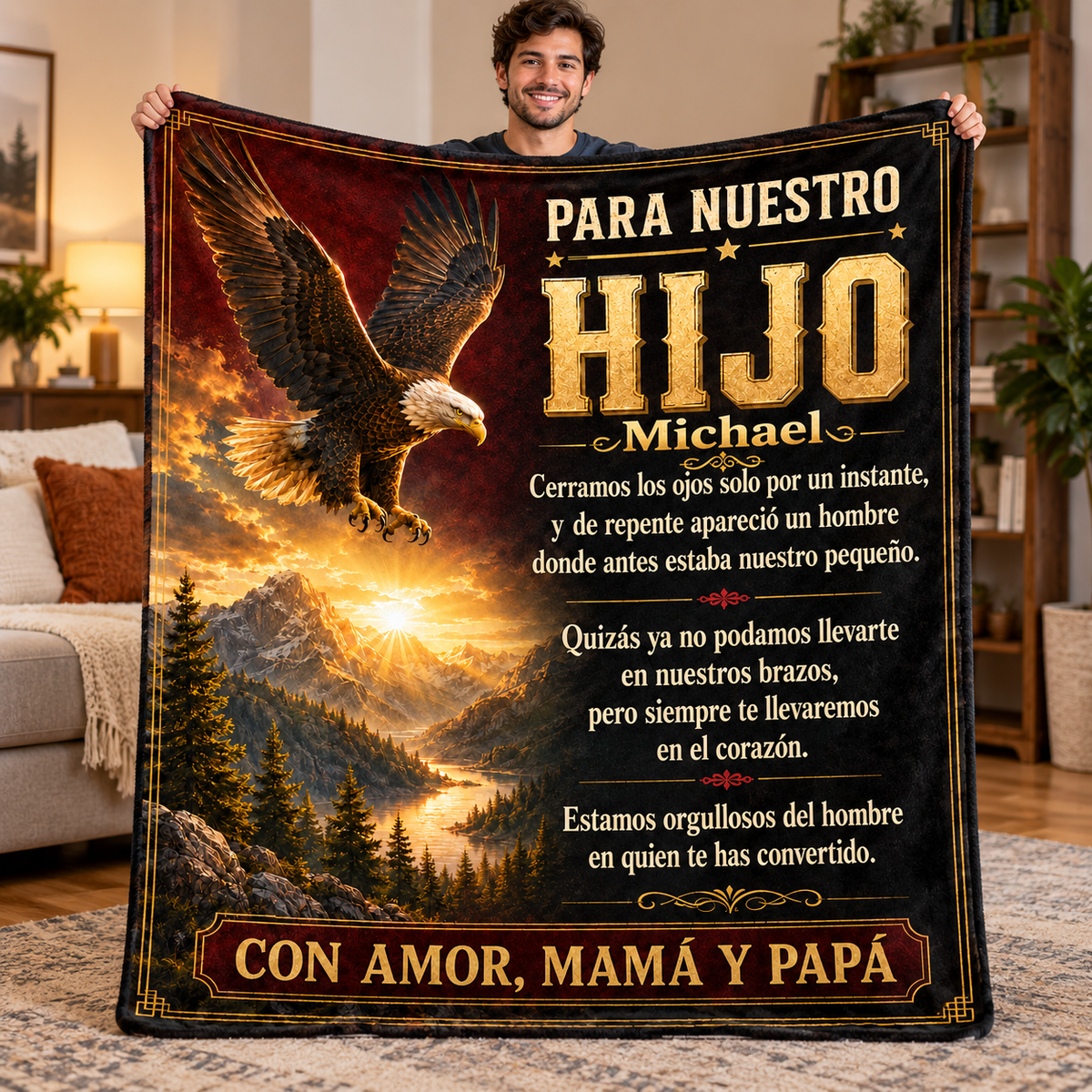 Manta Para Nuestro Hijo – Regalo de Mamá y Papá | Con o Sin Nombre