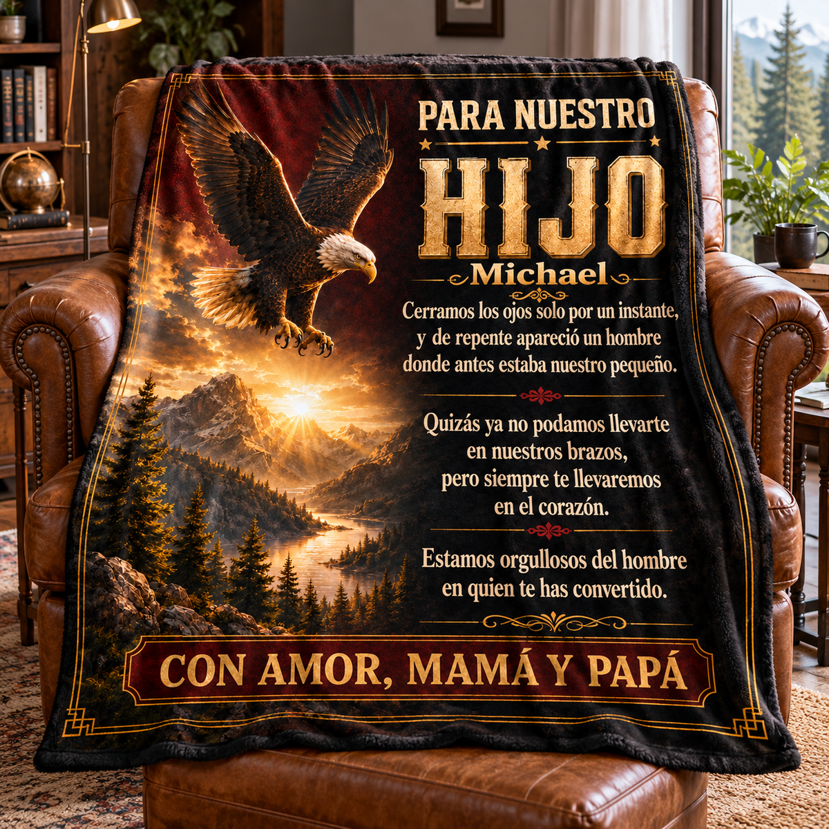 Manta Para Nuestro Hijo – Regalo de Mamá y Papá | Con o Sin Nombre