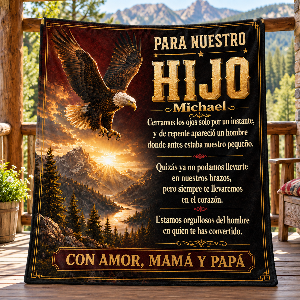 Manta Para Nuestro Hijo – Regalo de Mamá y Papá | Con o Sin Nombre