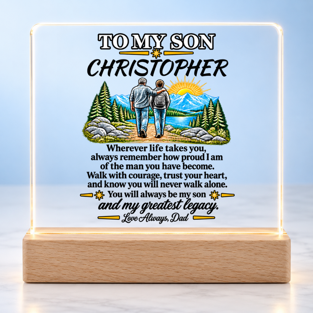 Greatest Legacy Gift from Dad |Acrylic Plaque