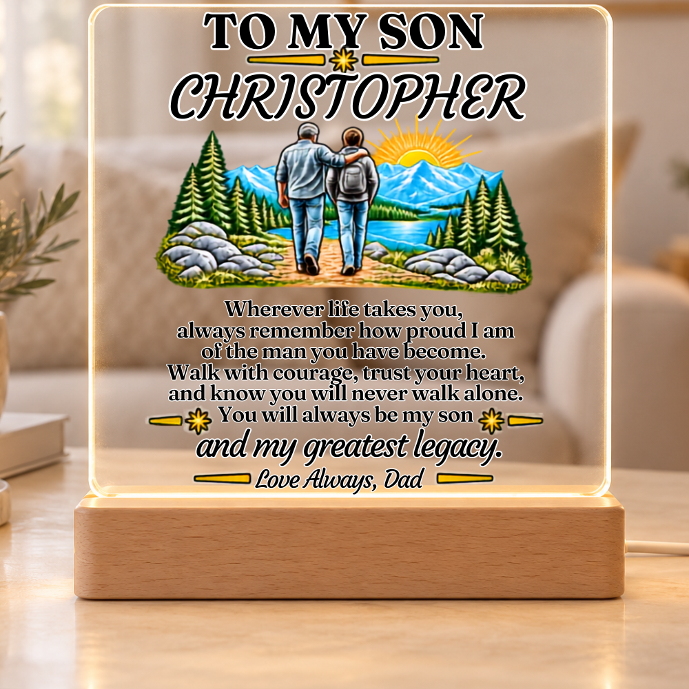 Greatest Legacy Gift from Dad |Acrylic Plaque