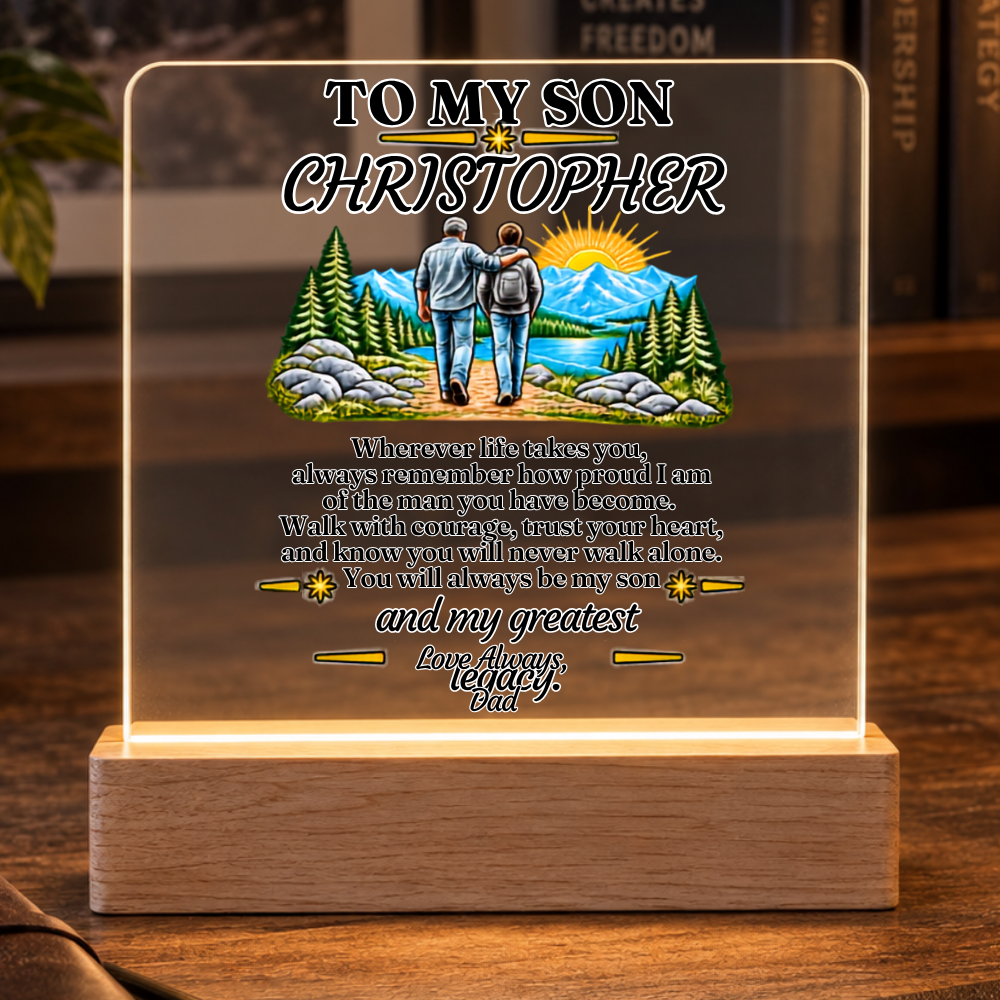 Greatest Legacy Gift from Dad |Acrylic Plaque