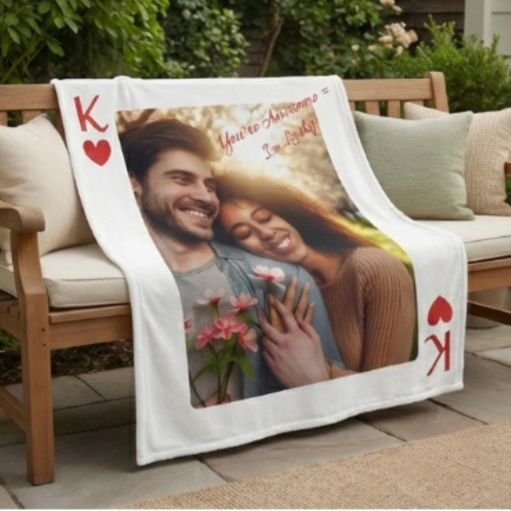 King & Queen Keepsakes|Plush Fleece Blanket