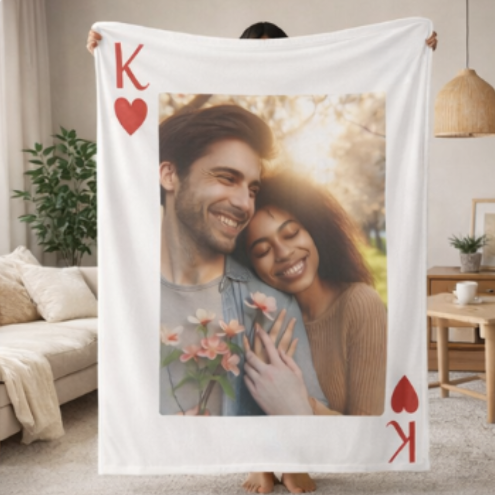King & Queen Keepsakes|Plush Fleece Blanket