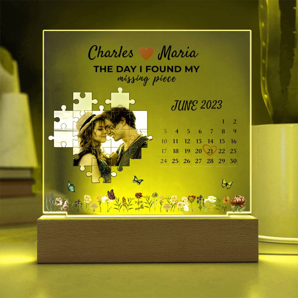 Missing Piece Personalized Puzzle - Acrylic Plaque