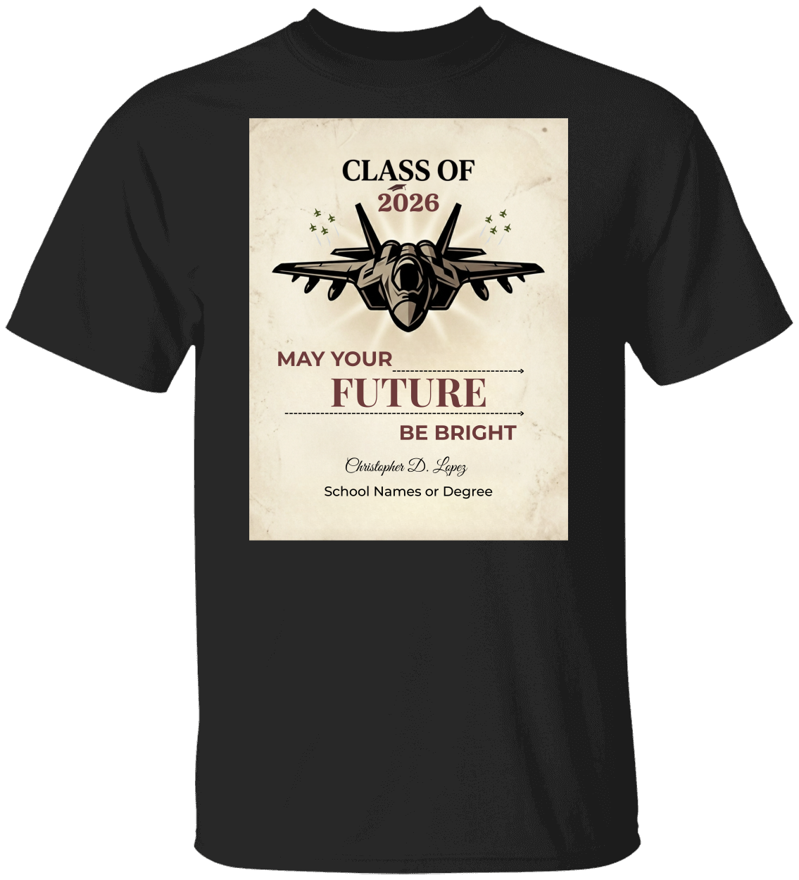 Class of 2026 Personalized Graduation Shirt, Custom Name Gift