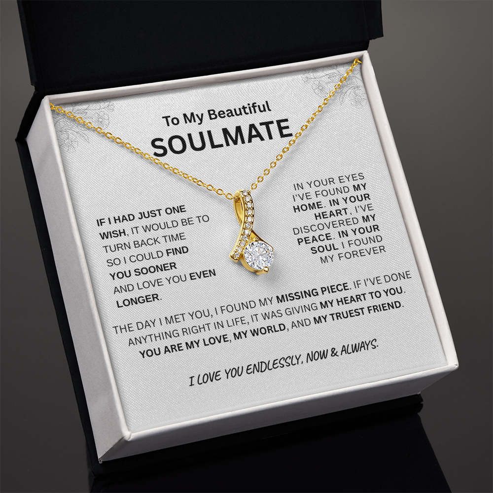 To My Beautiful Soulmate | Alluring Beauty Necklace