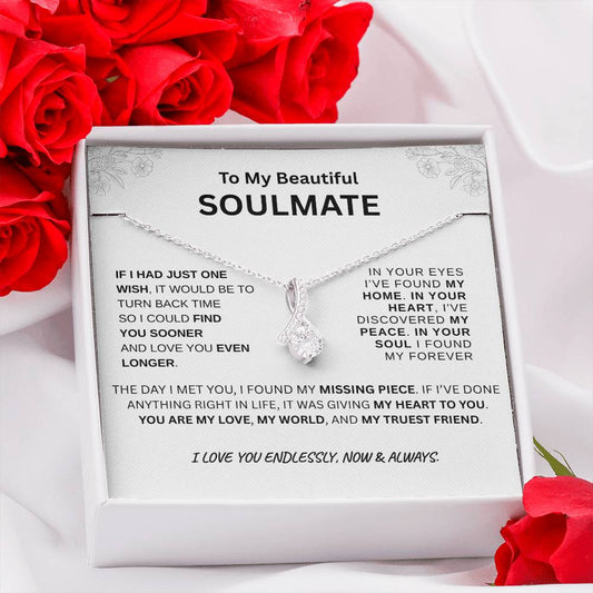 To My Beautiful Soulmate | Alluring Beauty Necklace