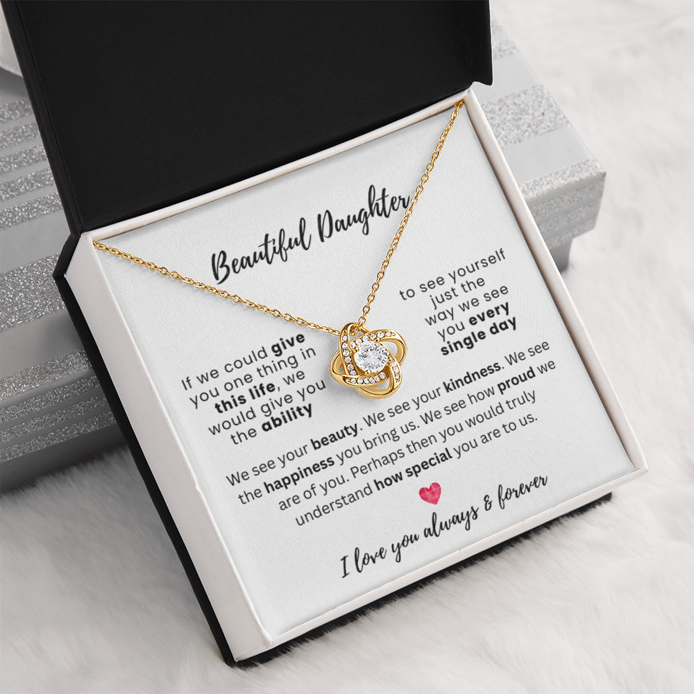 Beautiful Daughter | Love Knot Necklace