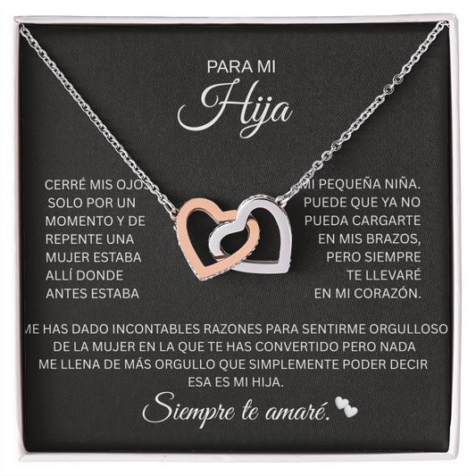 Para Mi Hija  Interlocking Hearts