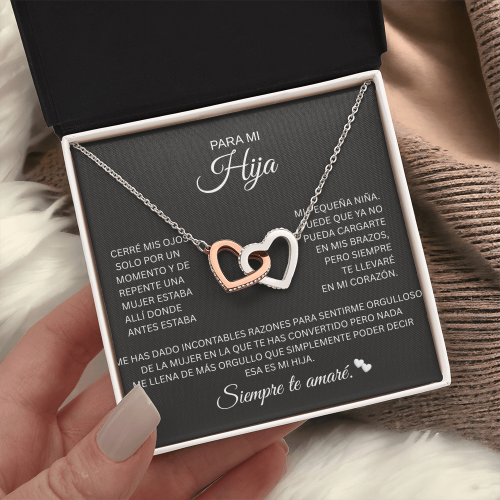Para Mi Hija  Interlocking Hearts