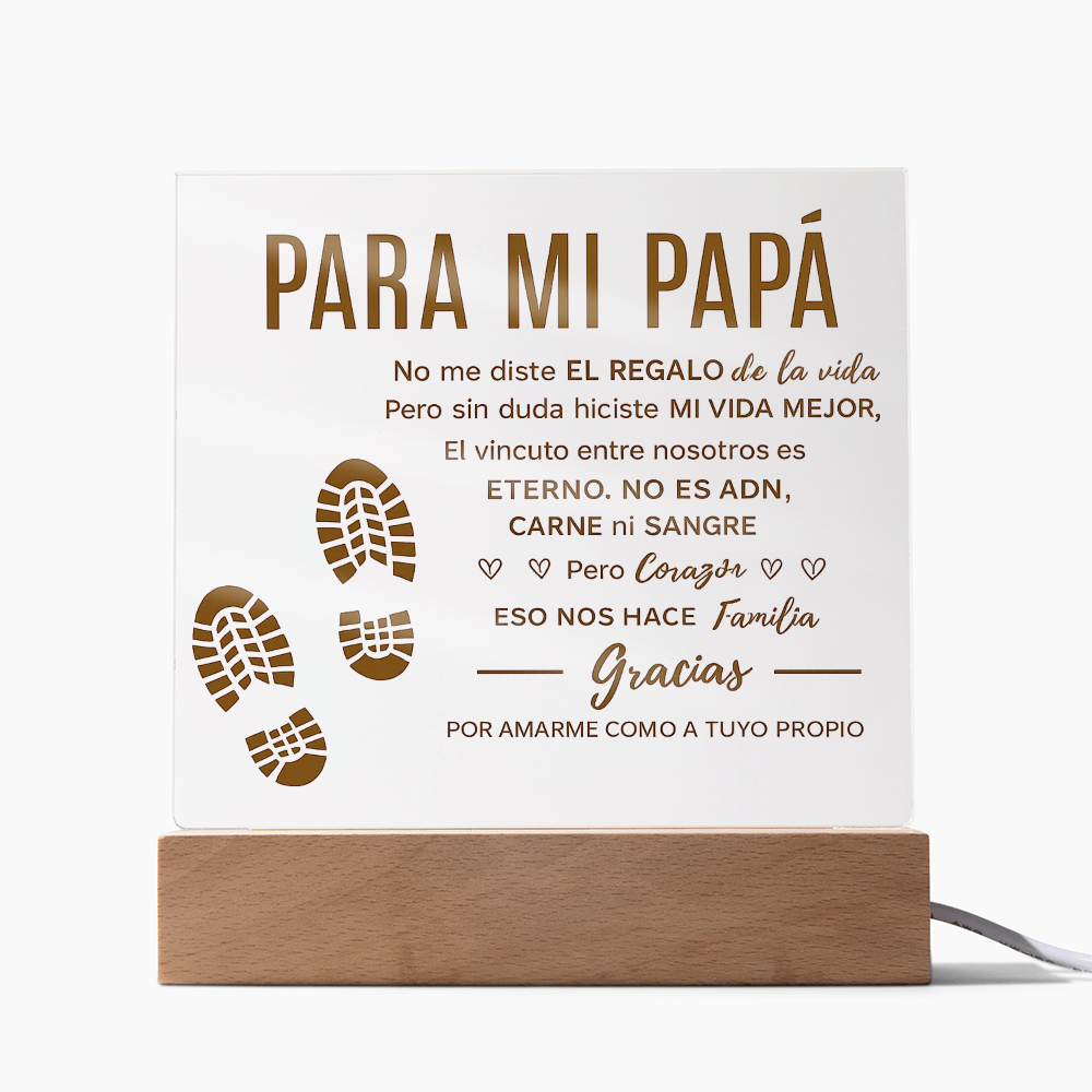 Para Mi Bonus Dad | Placa Cuadrada de Acrílico
