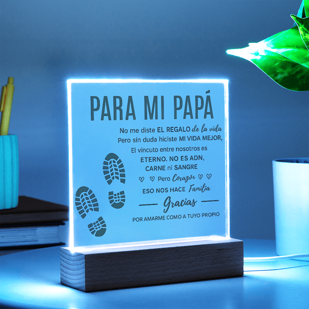 Para Mi Bonus Dad | Placa Cuadrada de Acrílico