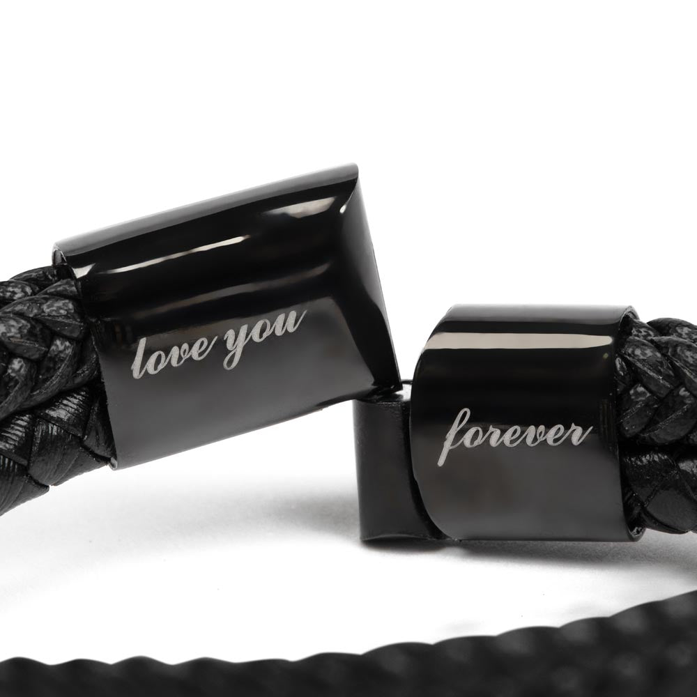 To My Son "Every Day Might Not Be Perfect" Men's Love You Forever Bracelet
