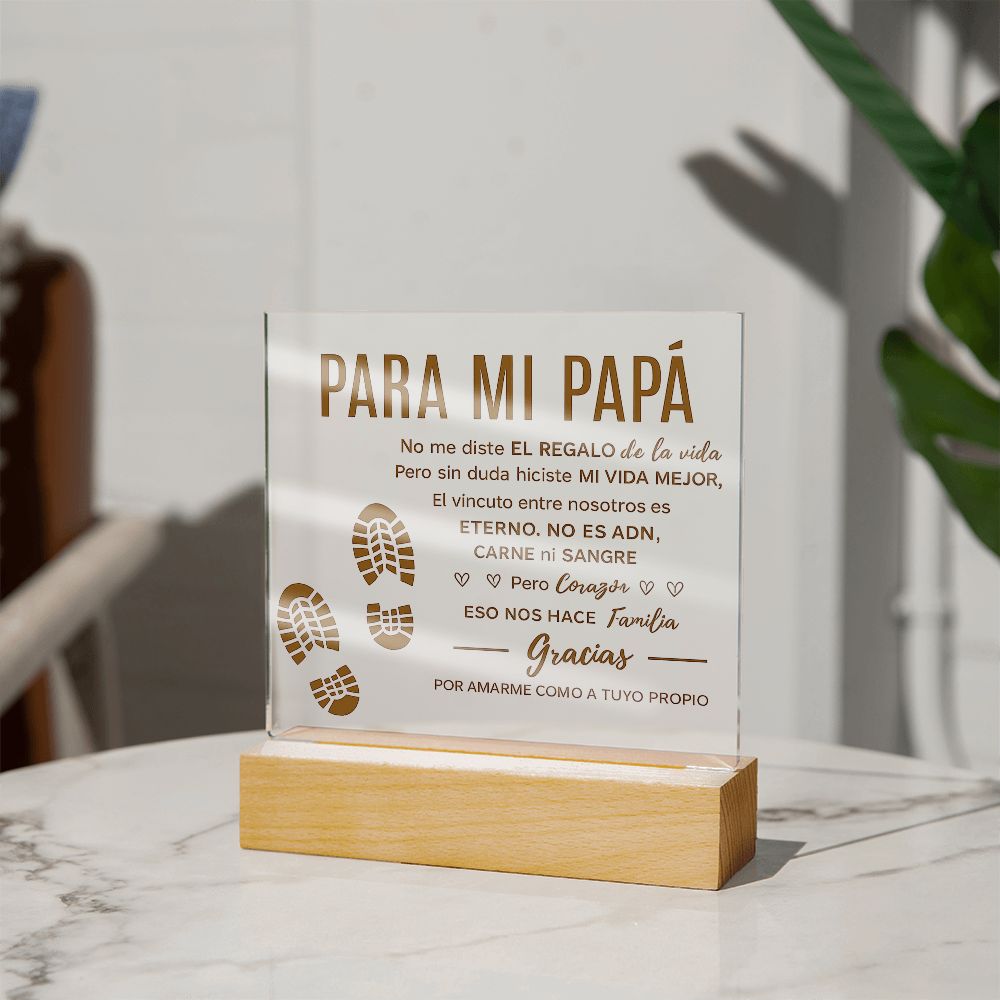 Para Mi Bonus Dad | Placa Cuadrada de Acrílico