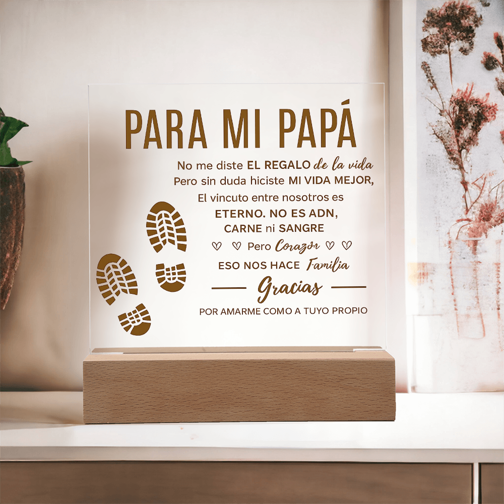 Para Mi Bonus Dad | Placa Cuadrada de Acrílico