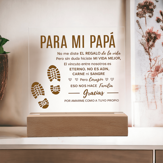 Para Mi Bonus Dad | Placa Cuadrada de Acrílico