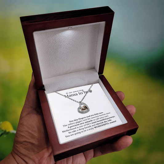 The Most Beautiful Journey | Baby Feet Heart Necklace