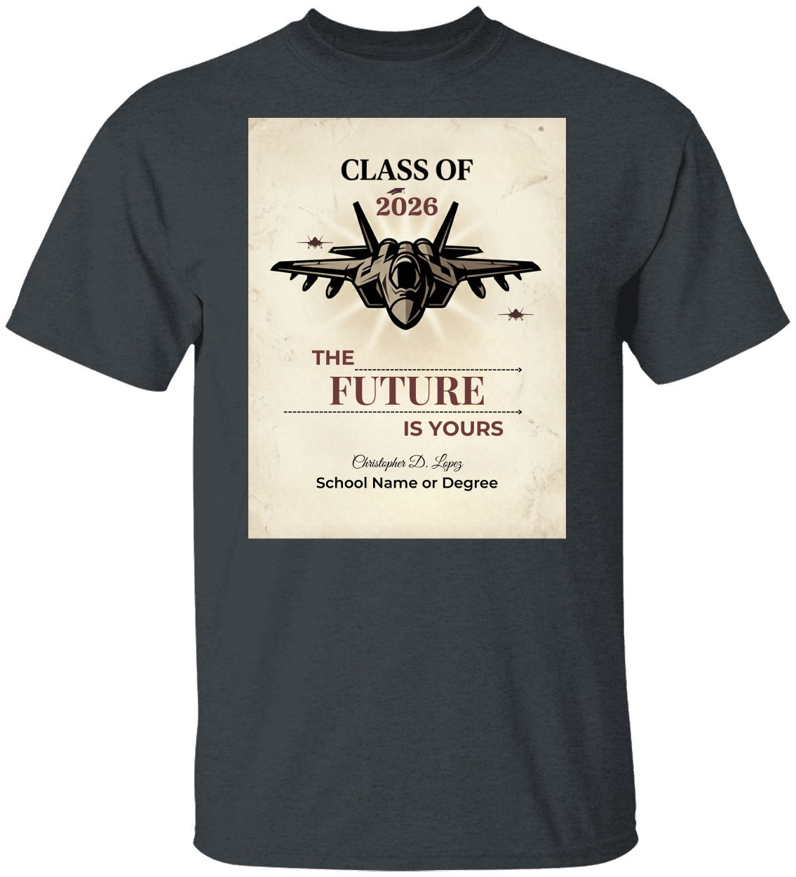 Class of 2026 Personalized Graduation Shirt, Custom Name Gift