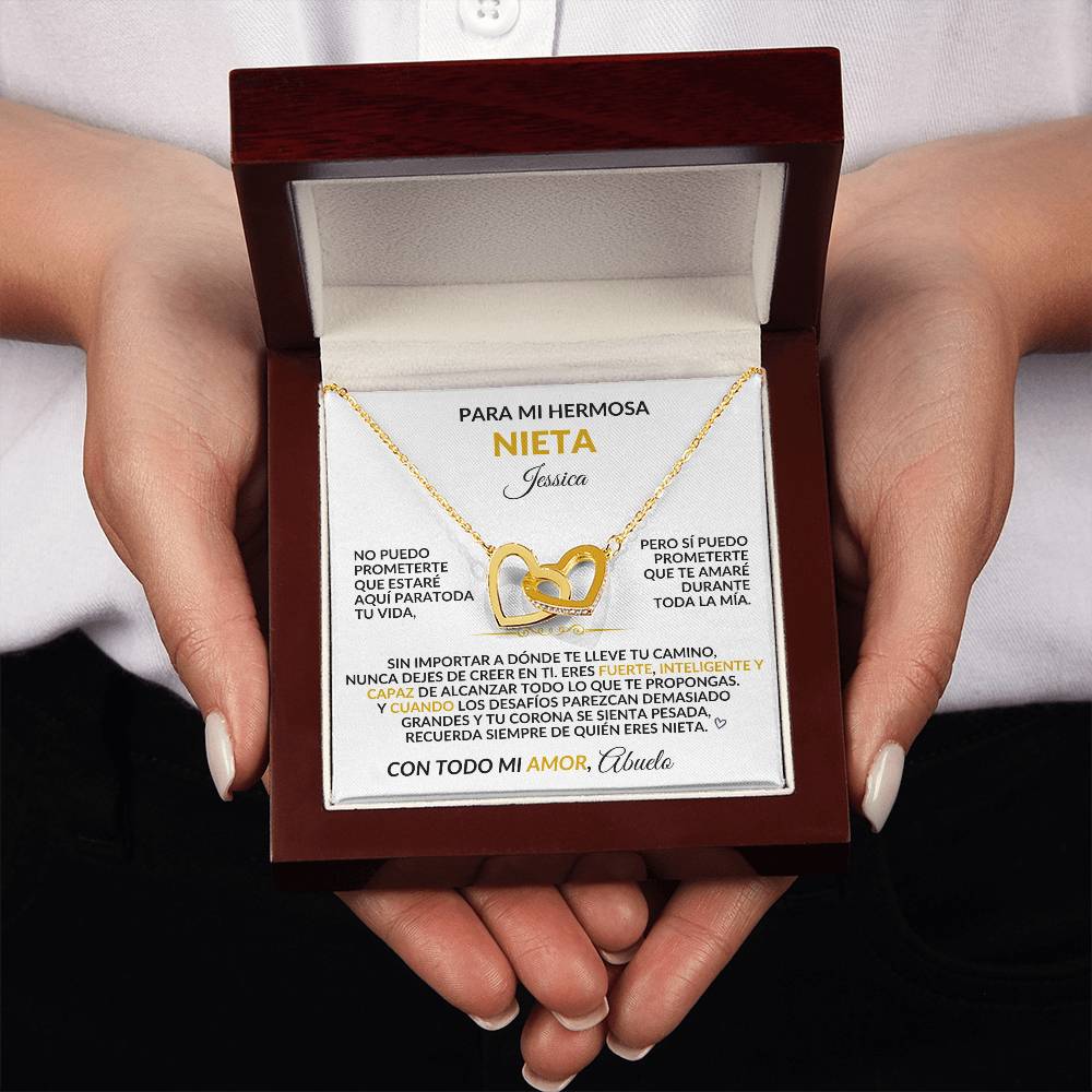 Para Mi Hermosa Nieta - Collar De Graduación Personalizado, Regalo De Los Abuelos.