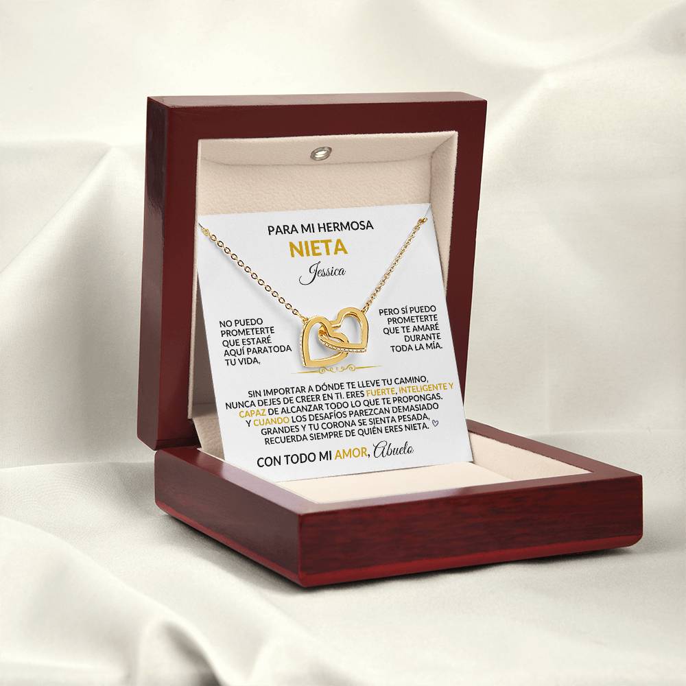 Para Mi Hermosa Nieta - Collar De Graduación Personalizado, Regalo De Los Abuelos.