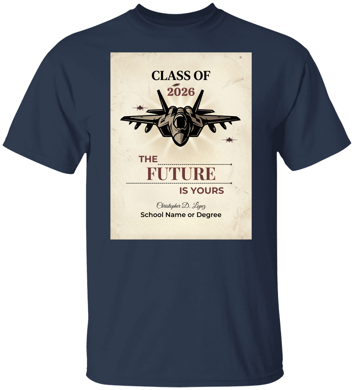 Class of 2026 Personalized Graduation Shirt, Custom Name Gift