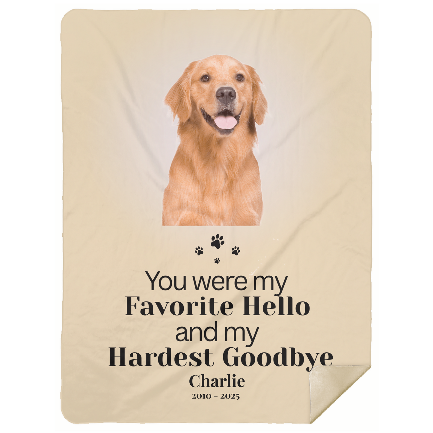 Personalized Pet Memorial Blanket - Hero Photo Blanket