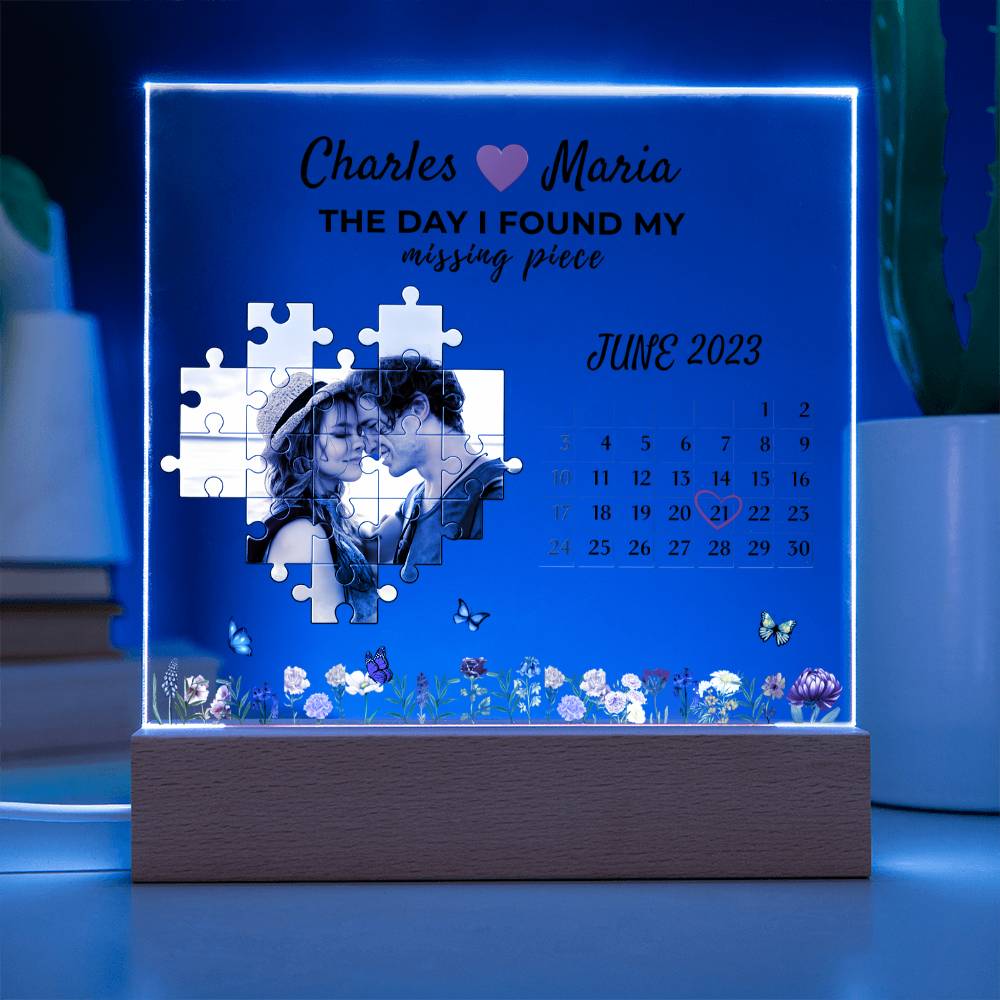 Missing Piece Personalized Puzzle - Acrylic Plaque