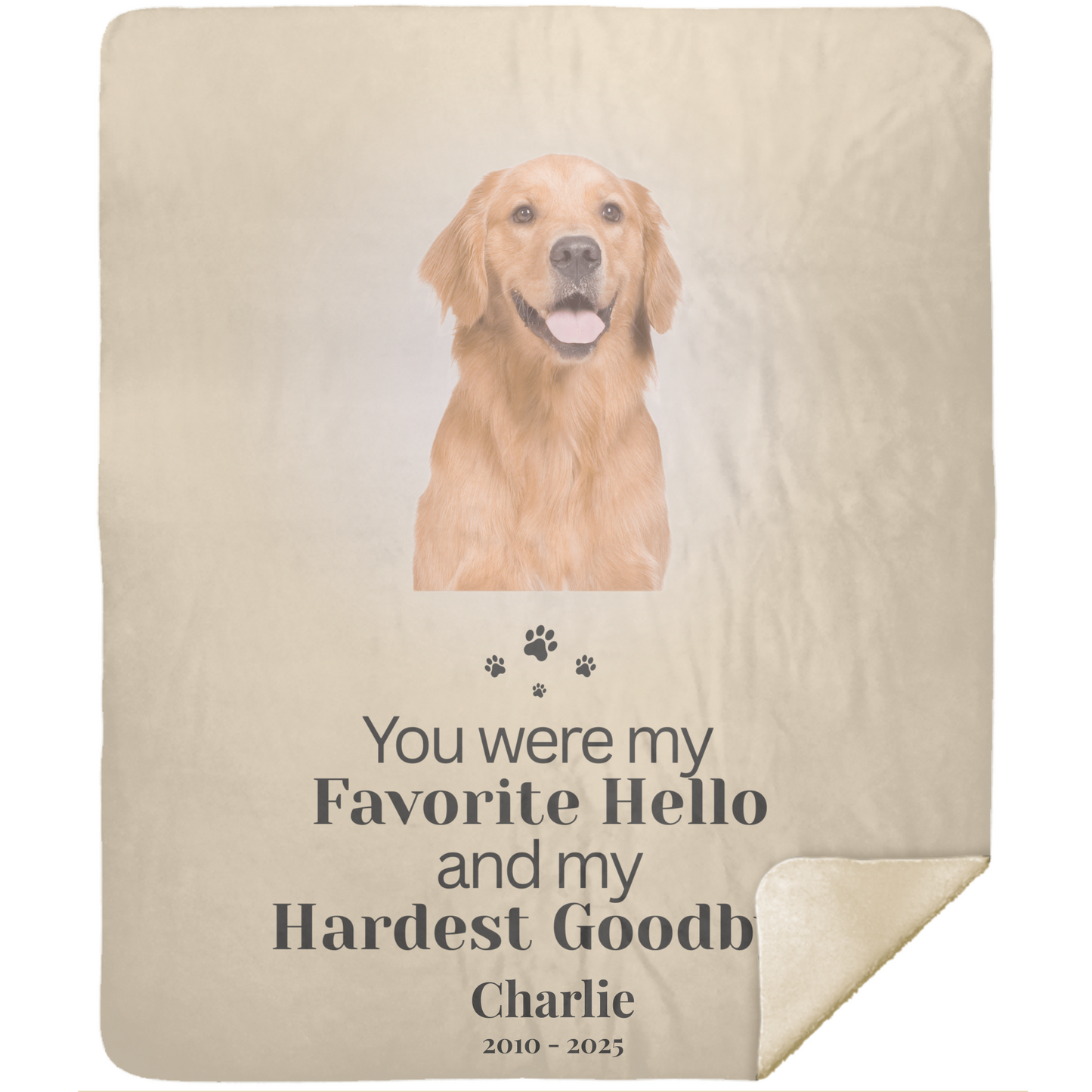 Personalized Pet Memorial Blanket - Hero Photo Blanket