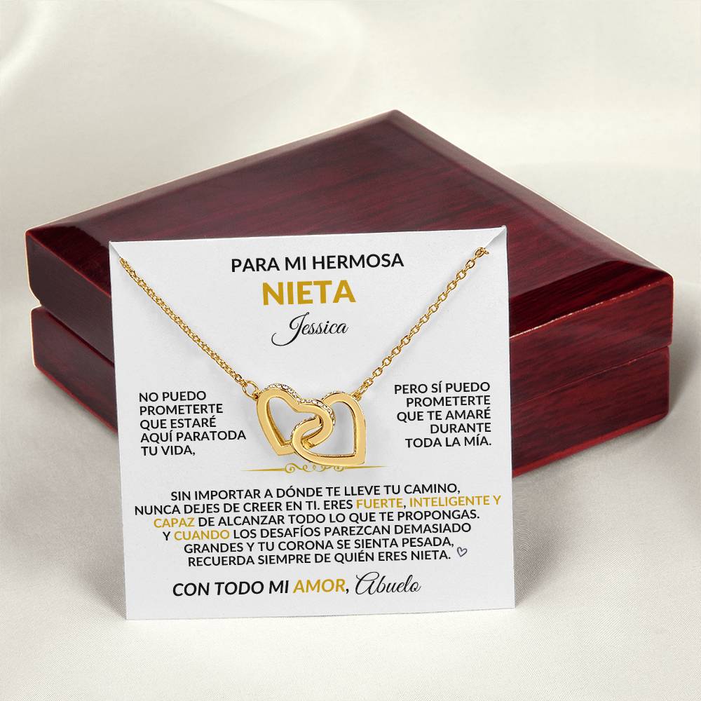 Para Mi Hermosa Nieta - Collar De Graduación Personalizado, Regalo De Los Abuelos.